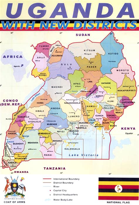 Detailed Political Map Of Uganda Uganda Detailed Political Map Images ...