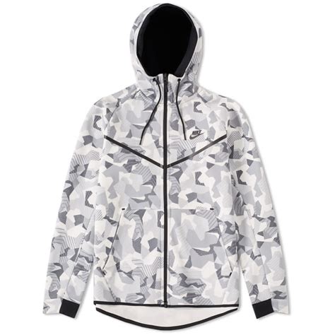 Nike Tech Fleece Camo Windrunner White & Black | END. (CN)