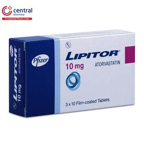 [CHÍNH HÃNG] Thuốc Lipitor 10 mg hạ cholesterol máu