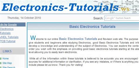 Basic Electronics Tutorials | Electronics Repair And Technology News