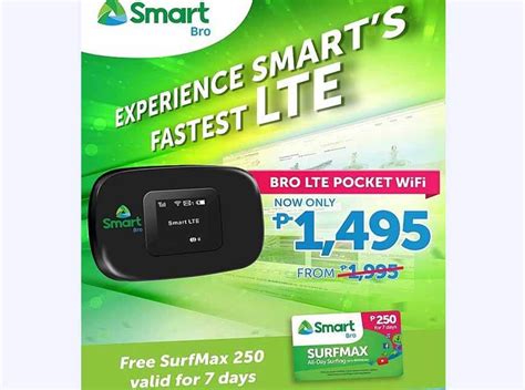 Smart Bro Prepaid LTE Pocket WiFi Price Drop, now only 1,495 Pesos ...