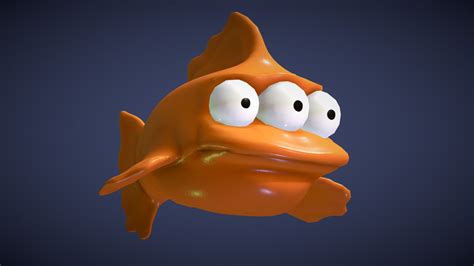 Blinky the Three-Eyed Fish - Download Free 3D model by Duznot (@duz_vr ...