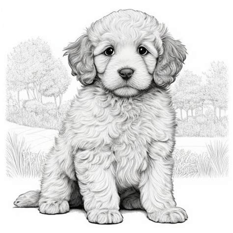 Realistic Dog Coloring Pages