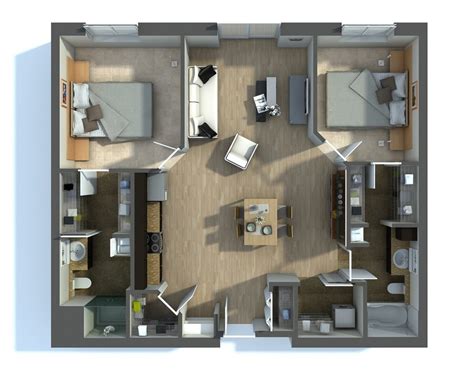 2 Bedroom Apartment House Plans Smiuchin