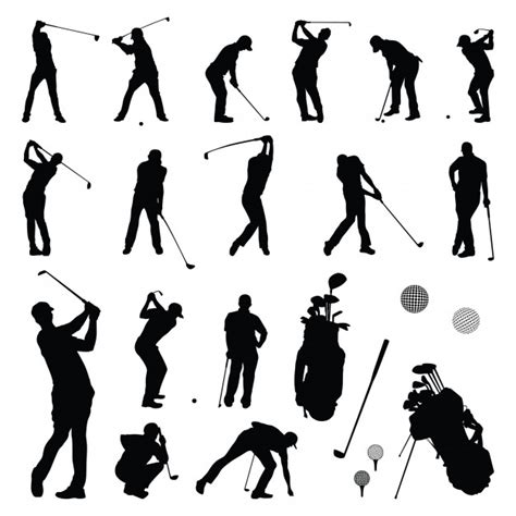 Golf Club Silhouette Vector at Vectorified.com | Collection of Golf ...