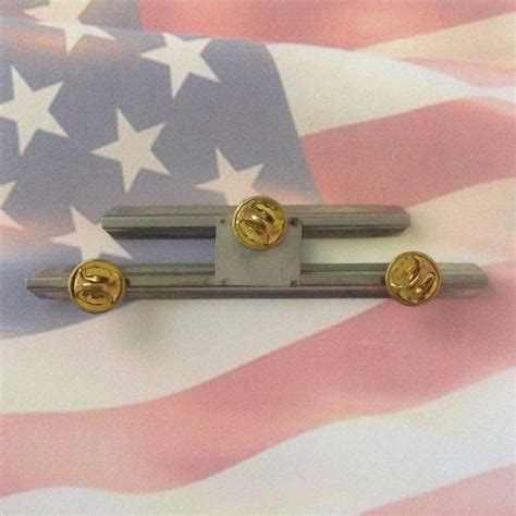 U.S. SERVICE MEDAL RIBBON BAR MOUNTING RACK | 5 SPACE | US ARMY | MILITARY