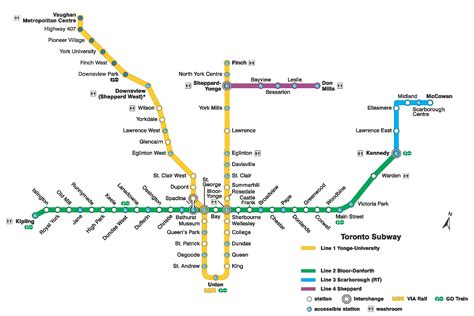 Toronto Subway System Info & Interactive TTC Subway Map