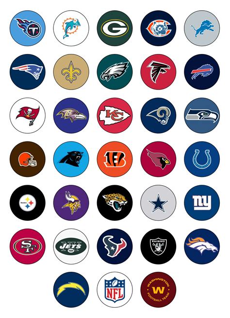 Printable Nfl Team Logos - Printable Word Searches