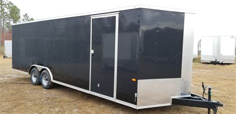 8.5x24 Black 5200 Car Trailer. (ad 220) - USA Cargo Trailer