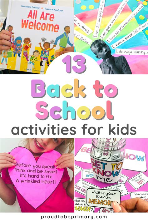 13 Fun Welcome Back to School Lessons & Activities for K-2