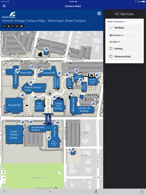 Amarillo College Campus Map – Map Vector