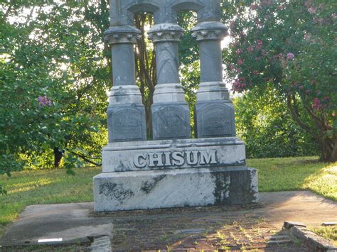 John Chisum's tomb stone. Includes Lucinda and Clayborne who were his ...