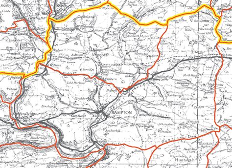 GENUKI: Bampton Parish Boundaries, Devon