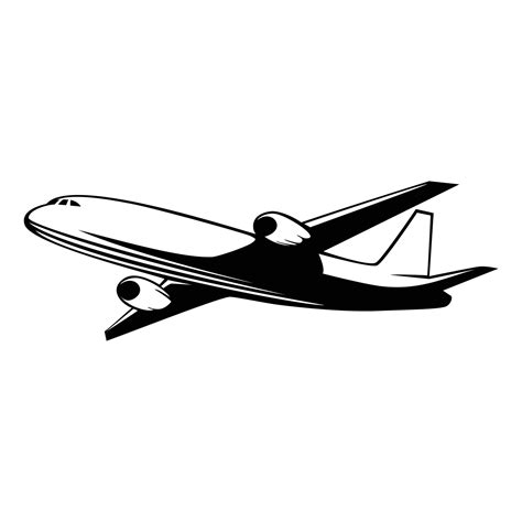 plane silhouette design. airplane icon, sign and symbol. air ...