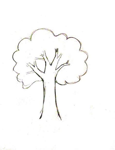 How To Draw A Tree - Happy Family Art | Tree drawings pencil, Tree ...