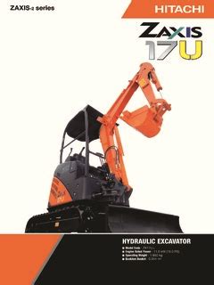 Hitachi Construction Machinery ZX17U-2 Specifications Machine.Market