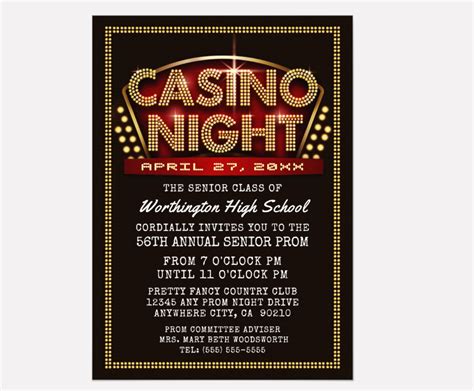 Casino Party Invitation - 9+ Examples, How to Make