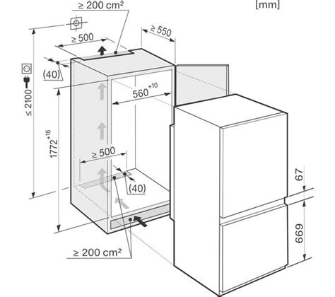 integrated fridge freezer dimensions - Google Search | Кухня