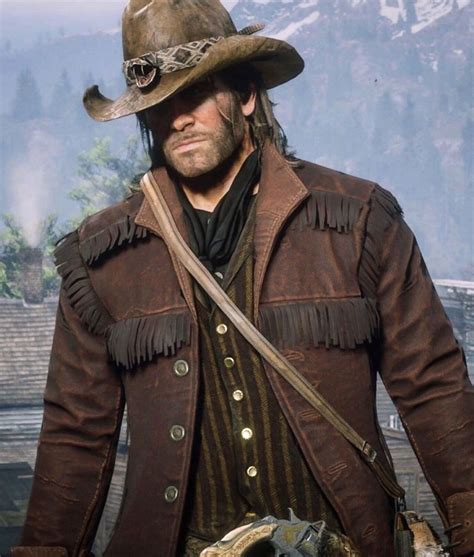 Red Dead Redemption Arthur Morgan Fringe Leather Jacket ...