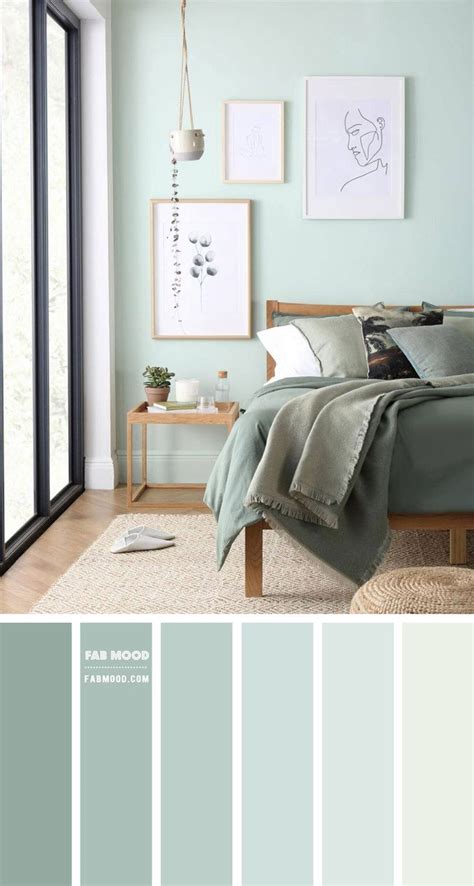 14 Beautiful Bedroom Colour Schemes : Mint and Sage Bedroom | Green ...