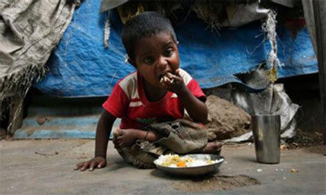 Malnutrition in India because of poverty