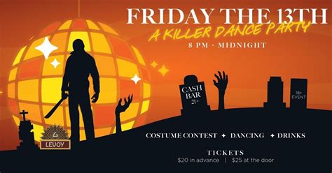 FRIDAY THE 13TH HALLOWEEN PARTY, Levoy Theatre, Millville, October 13 ...