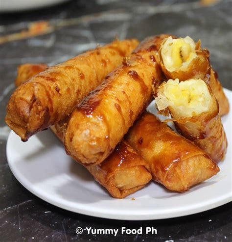 Banana Turon Recipe Crispy Banana Rolls » Yummy Food Ph