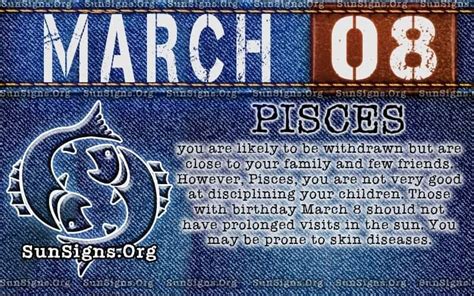 Pisces March 8 - Birthday Horoscope Personality Characteristics ...