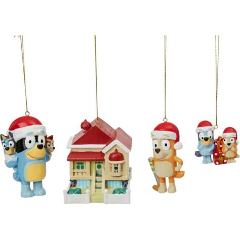 Buy Bluey Christmas Hanging Tree Ornament Family 4 Pack Online ...