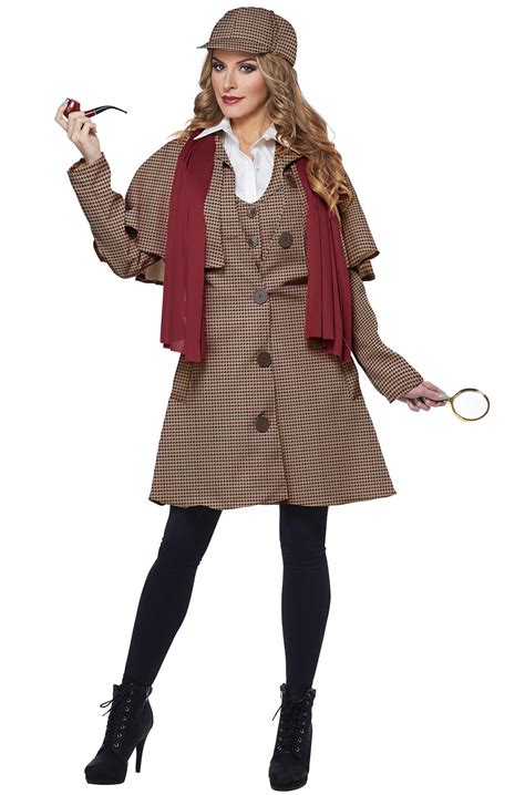 Lady Sherlock Adult Costume - Walmart.com