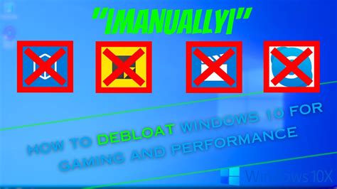 🔧 How To Manually Debloat Windows 10 For Gaming And Performance Without ...