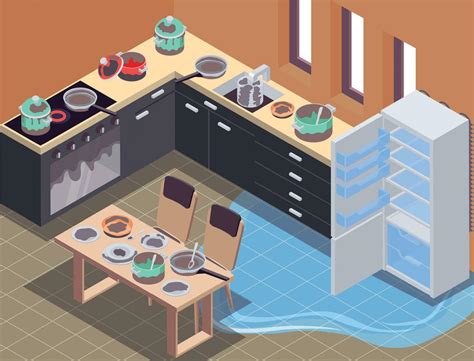 Messy Kitchen Background 24854017 Vector Art at Vecteezy