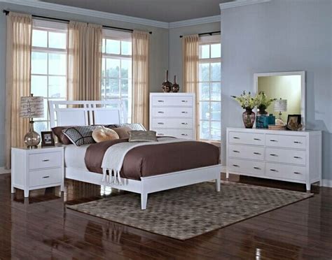 New Classic 144-315WH 5 pc selena white finish wood headboard queen ...