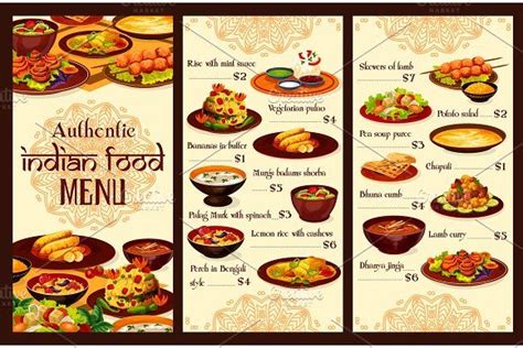 Indian cuisine restaurant menu | Indian dishes, Indian cuisine, Cuisine