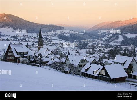 Baiersbronn, Northern Black Forest, Winter, Germany, Northern Black ...