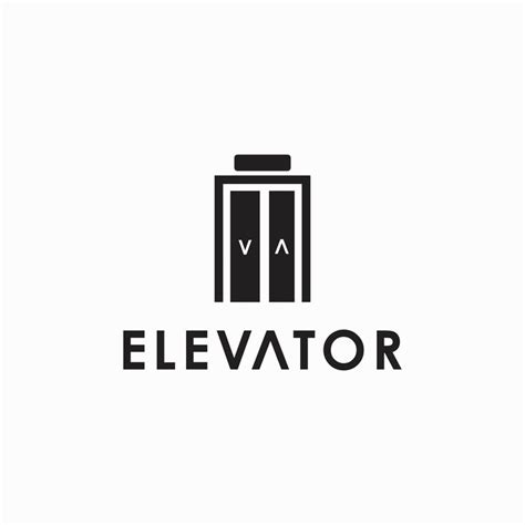 Elevator Logo Vector | Minimal logo design inspiration, Typographic ...