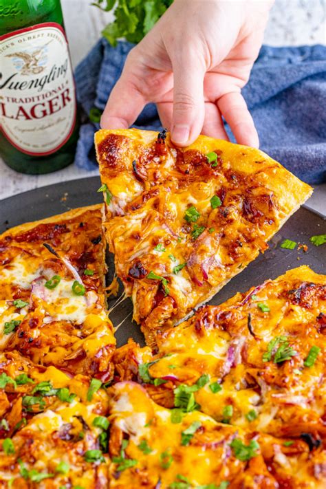 BBQ Chicken Pizza • Bread Booze Bacon