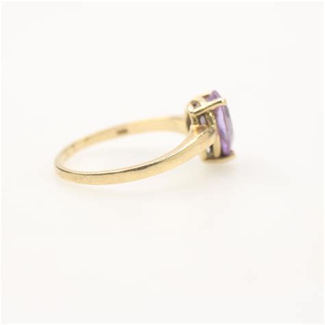 14KT Gold Purple Stone Ring | Property Room