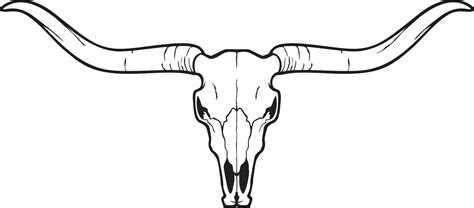 Longhorn head skull - bull or cow icon. Vector illustration. 12867371 ...