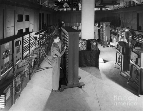 Eniac First Electronic Computer, 1946 by Bettmann