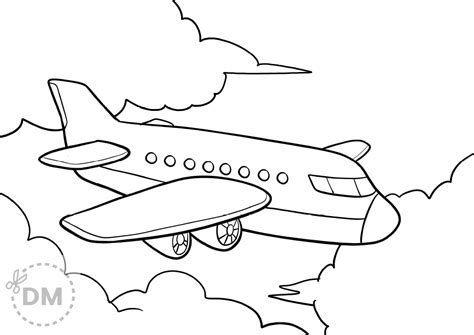 Airplane Coloring Page