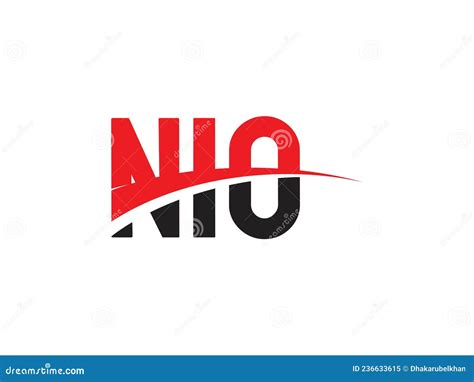 NIO Letter Initial Logo Design Vector Illustration Stock Vector ...