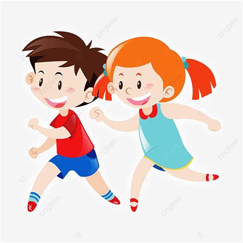 Children Running PNG Image, Happy Running Children S Decorative ...