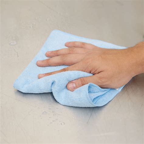 Carlisle 3633414 16" x 16" Blue Terry Microfiber Cleaning Cloth - 12/Case