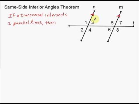 Converse Of Same Side Interior Angles Theorem Proof | Review Home Decor