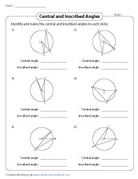 Arcs And Central Angles Worksheet - Worksheets Printable Free