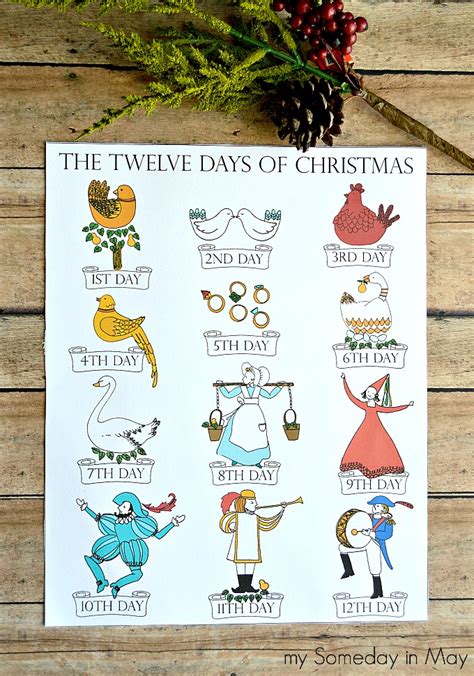 12 Days Of Christmas Images Printable - Printable Word Searches