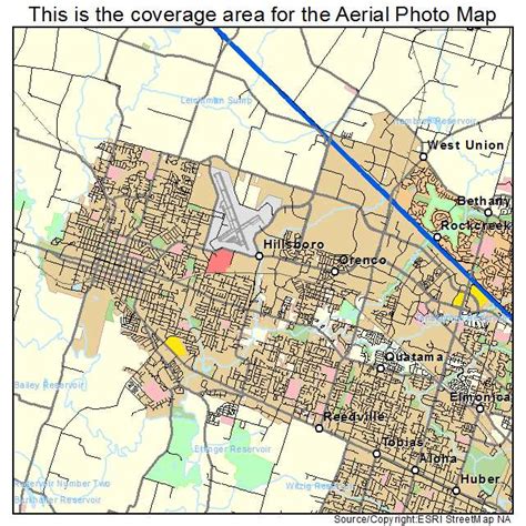 Aerial Photography Map of Hillsboro, OR Oregon