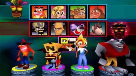 Crash Bash All Characters [PS1] - YouTube