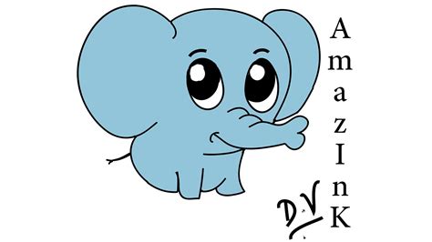 Easy Drawing Elephant at GetDrawings | Free download